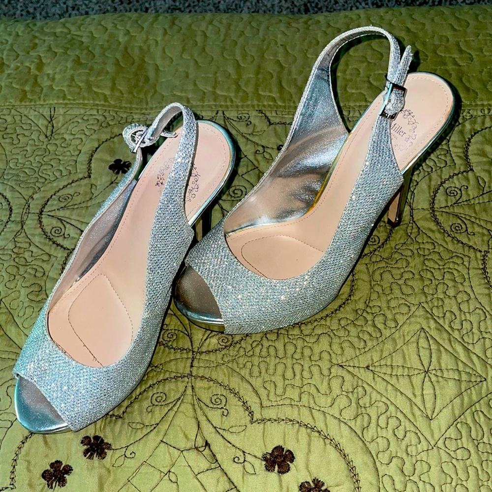 Silver High heels